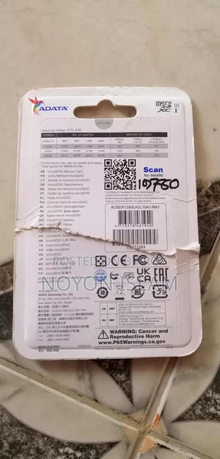 128 GB Micro Sd Card