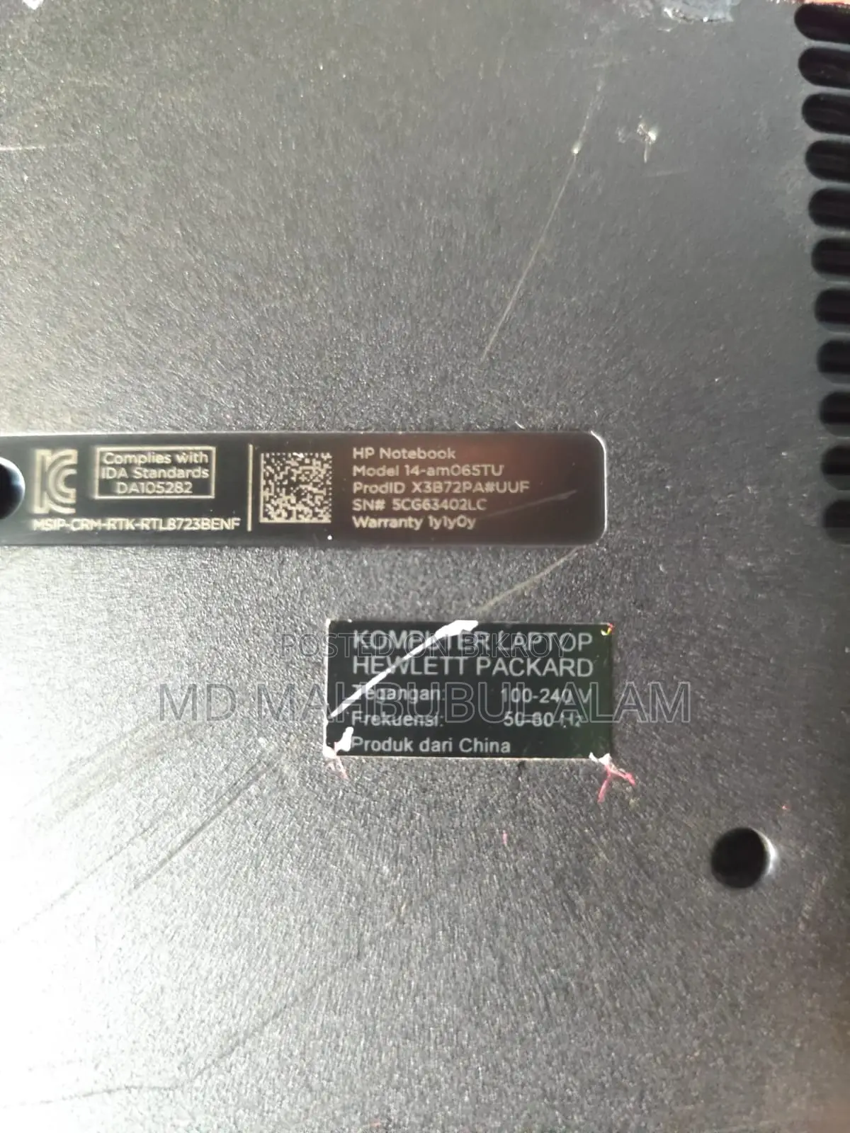 HP 14S Laptop 4GB Intel Celeron HDD 500GB