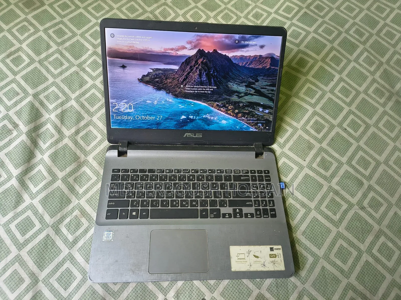 Laptop Asus A52JC 8GB Intel Core i3 HDD 128GB