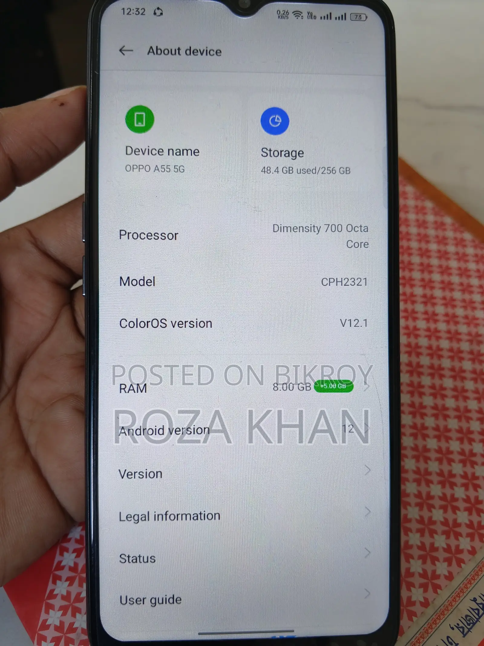 Oppo A55 5G 128 GB Black