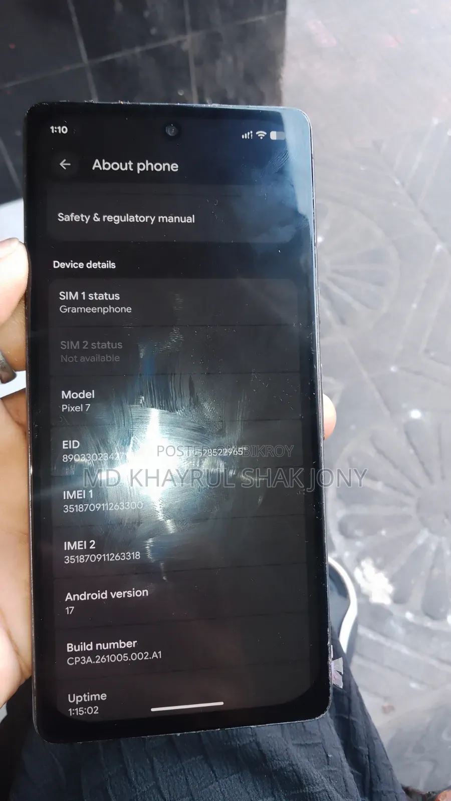 Google Pixel 7 128 GB Black