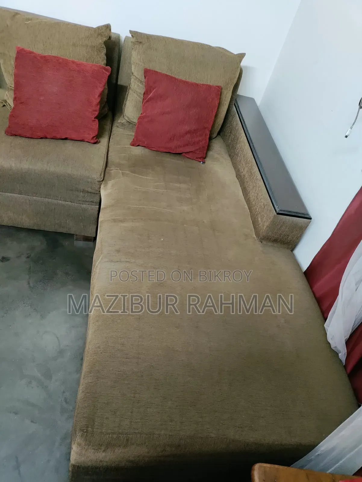 সোফা( এল শেপ)