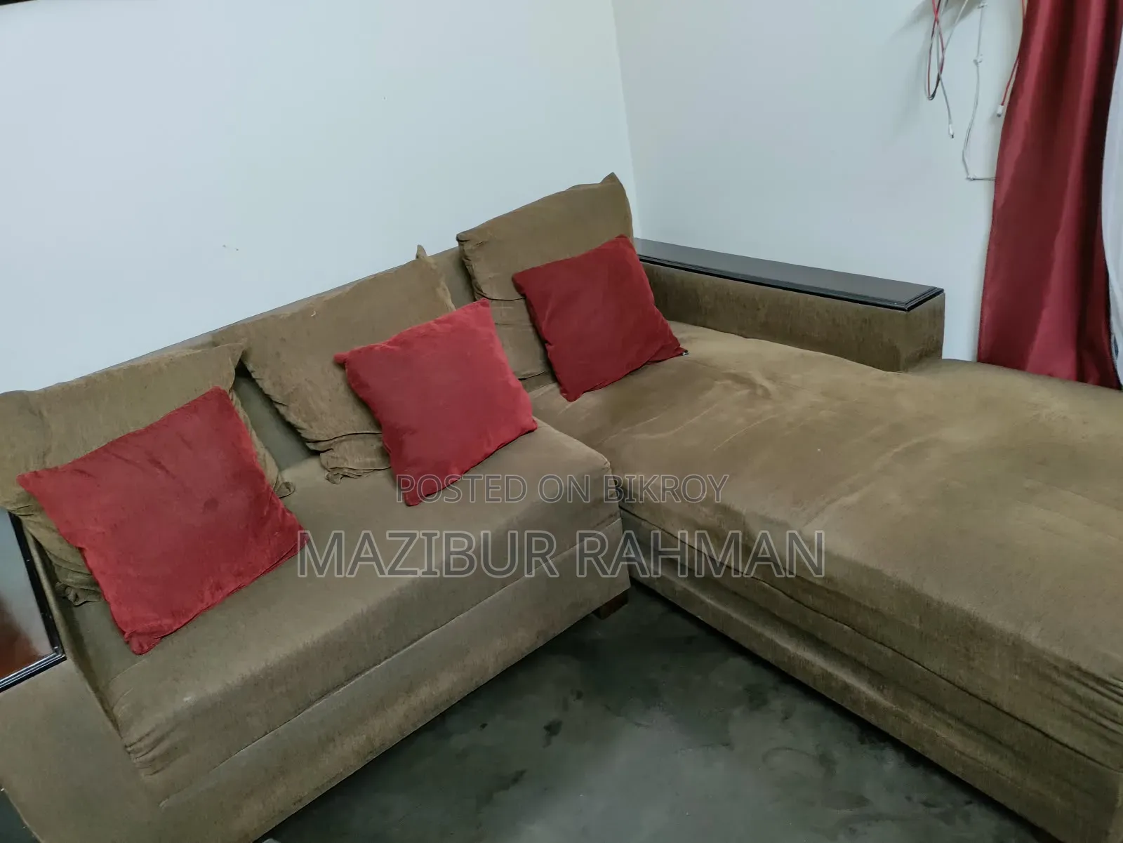 সোফা( এল শেপ)