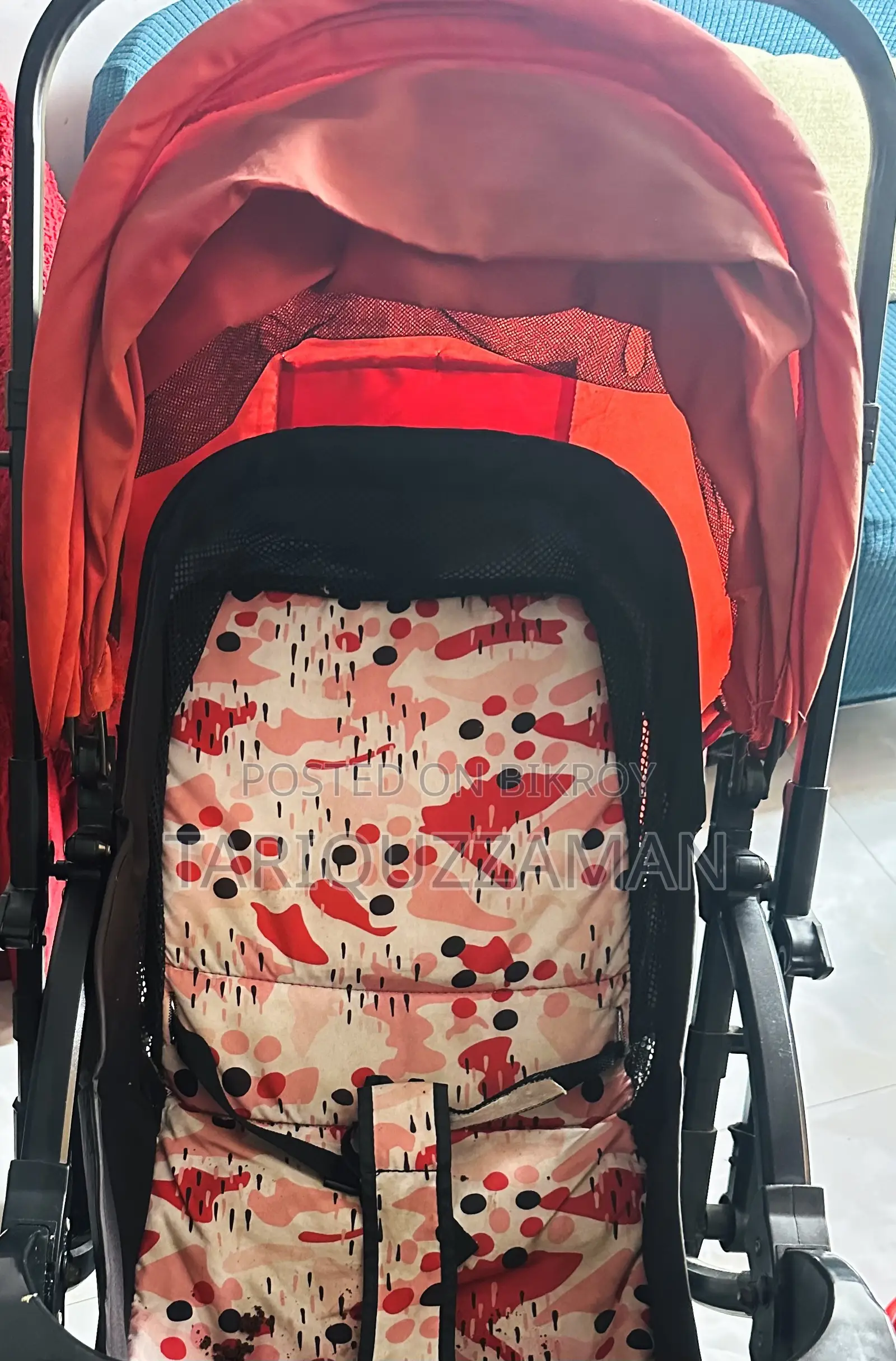 A baby stroller will be sold
