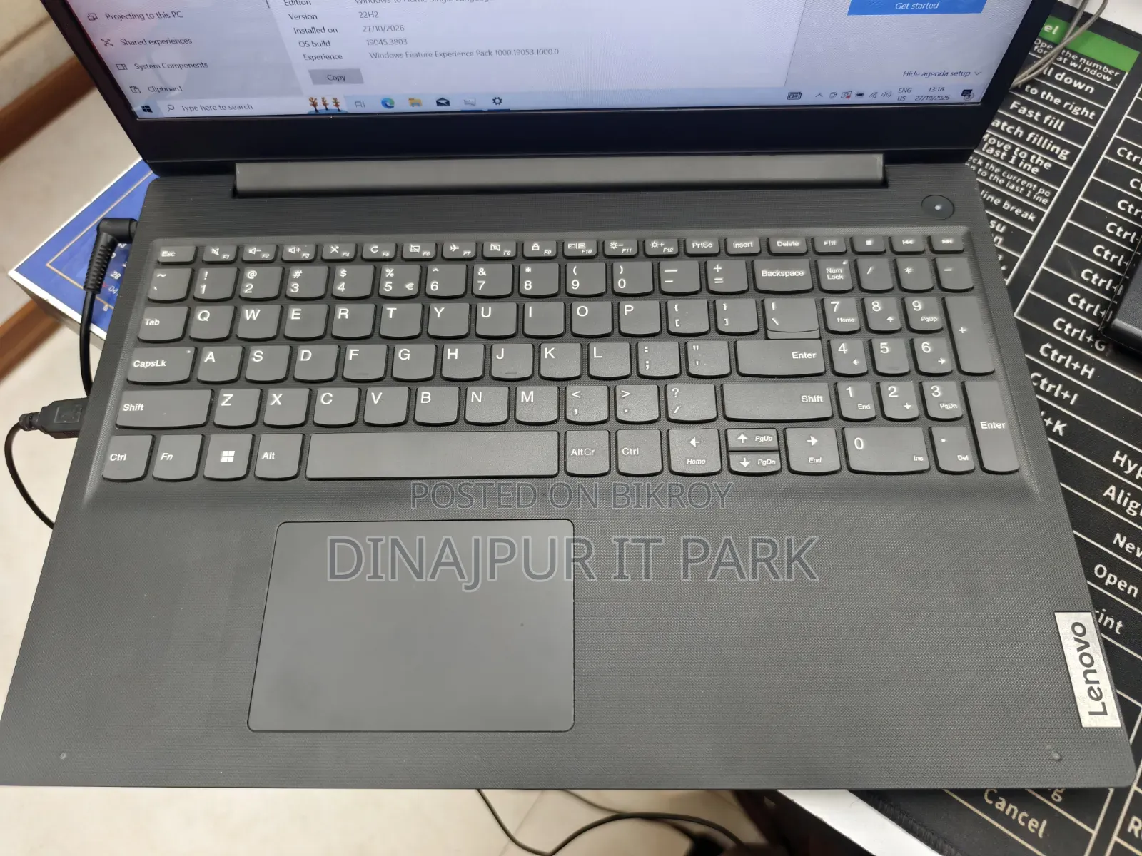 Laptop Lenovo 8GB Intel Core i3 SSD 128GB
