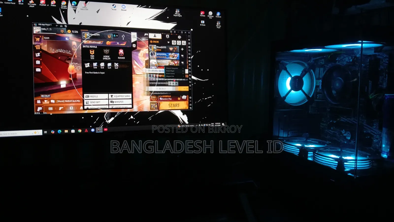 ডেস্কটপ কম্পিউটার MSI 8GB AMD Ryzen 5 eMMC 512GB