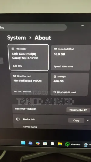 Gaming PC Setup With Monitor, Keyboard & Mouse
