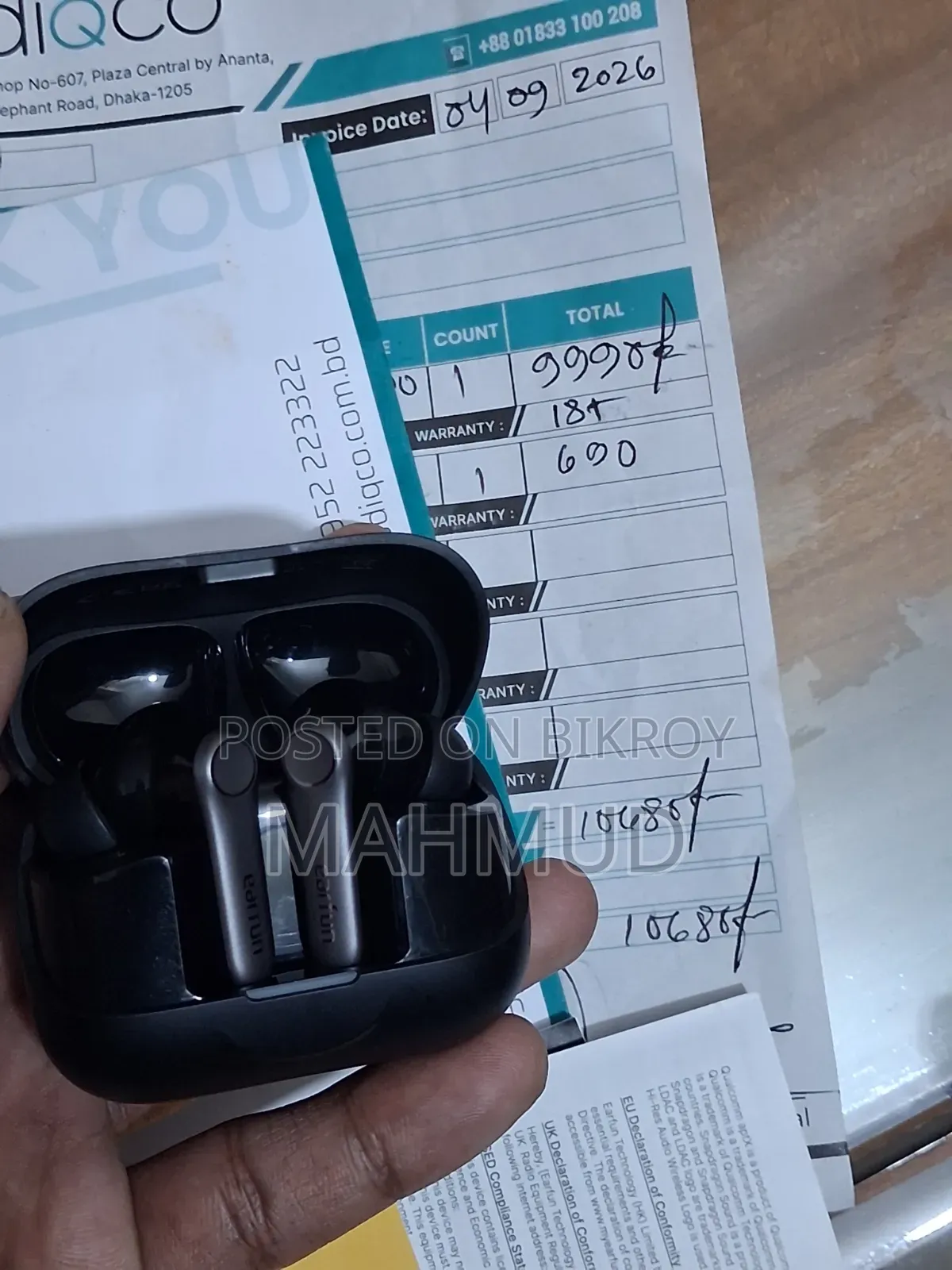 Earfun Air Pro 4 Plus (17 Months Official Warranty Available, Box + Memo)