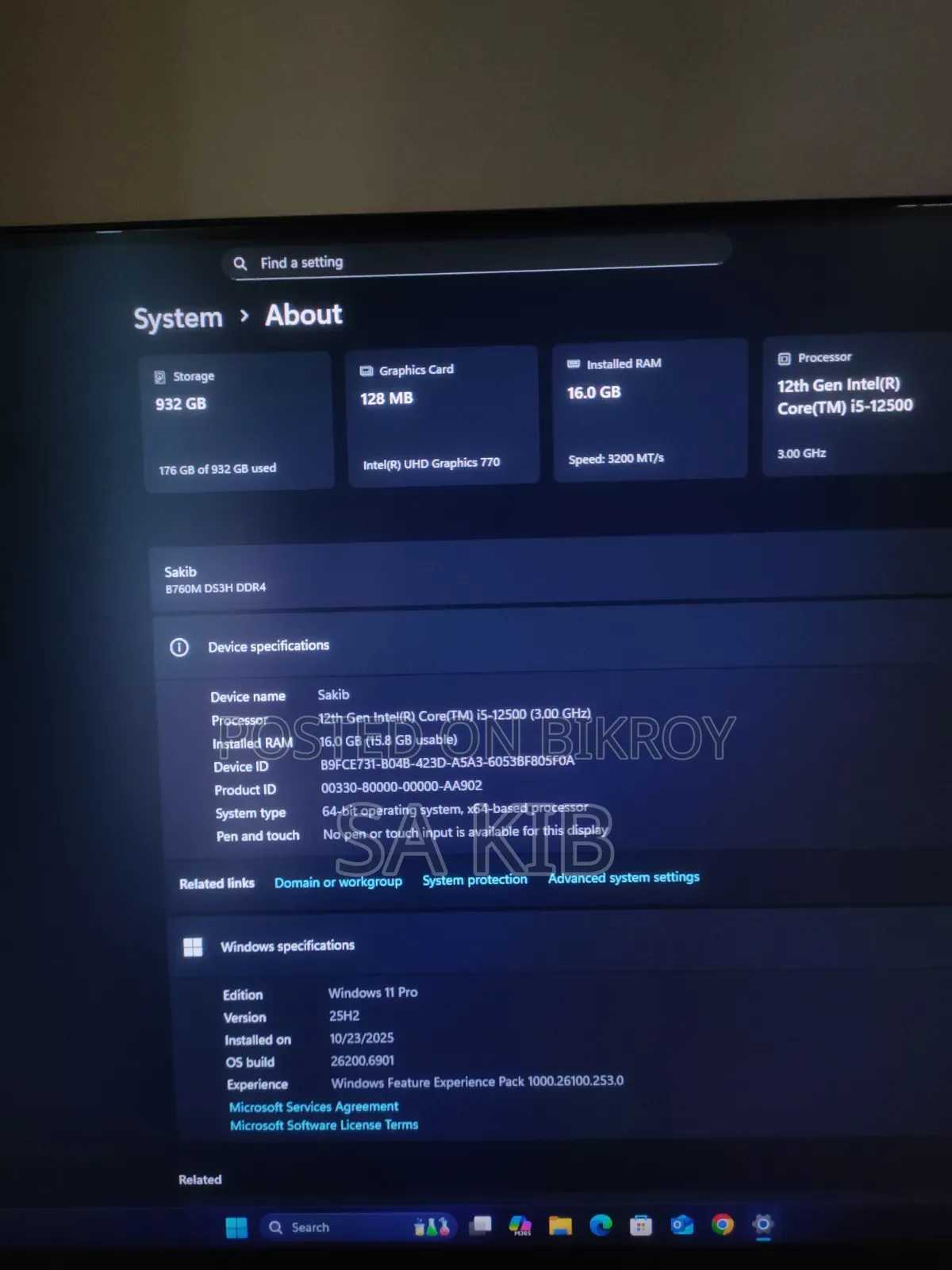 New Desktop Computer 16GB Intel Core i5 HDD+SSD 1T