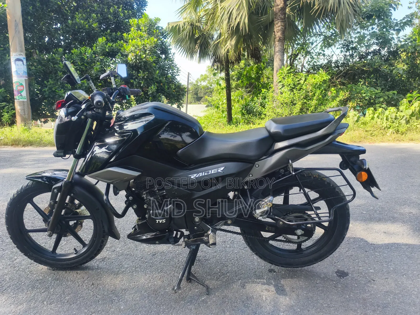 টিভিএস রাইডার ১২৫ ২০২৪ কালো