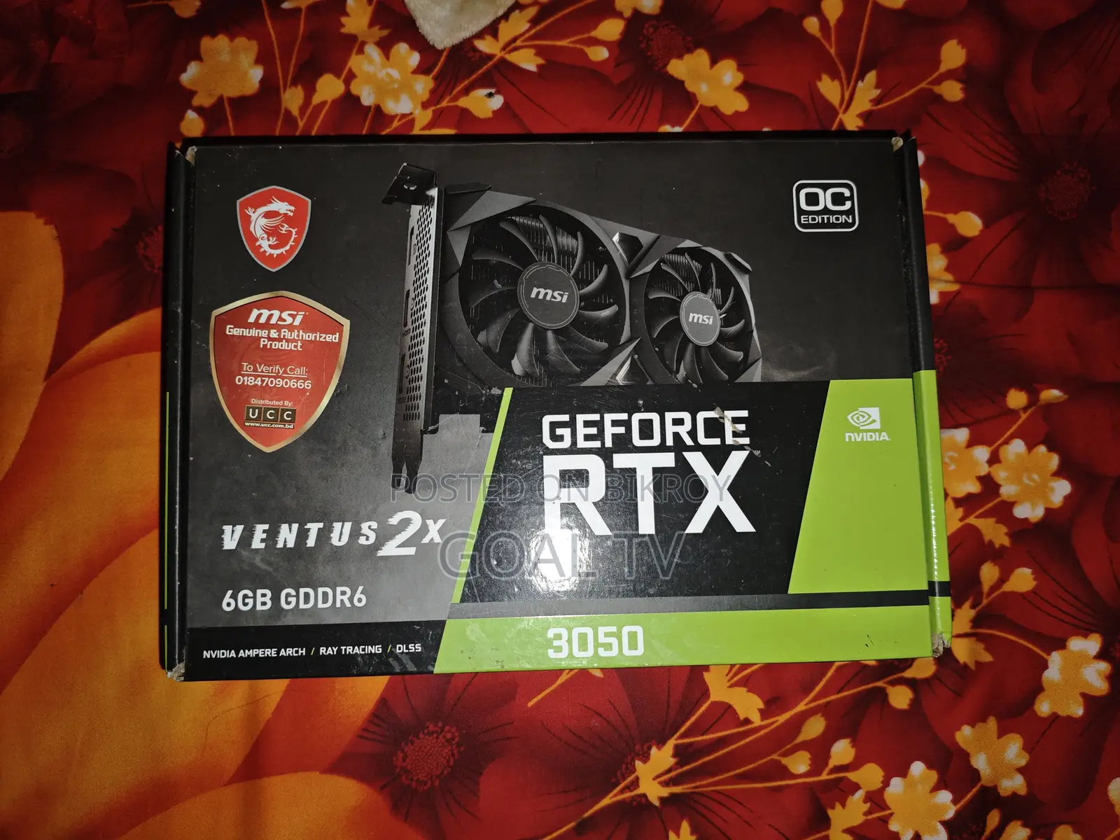 MSI Invidia Rtx3050 6GB Ddr6