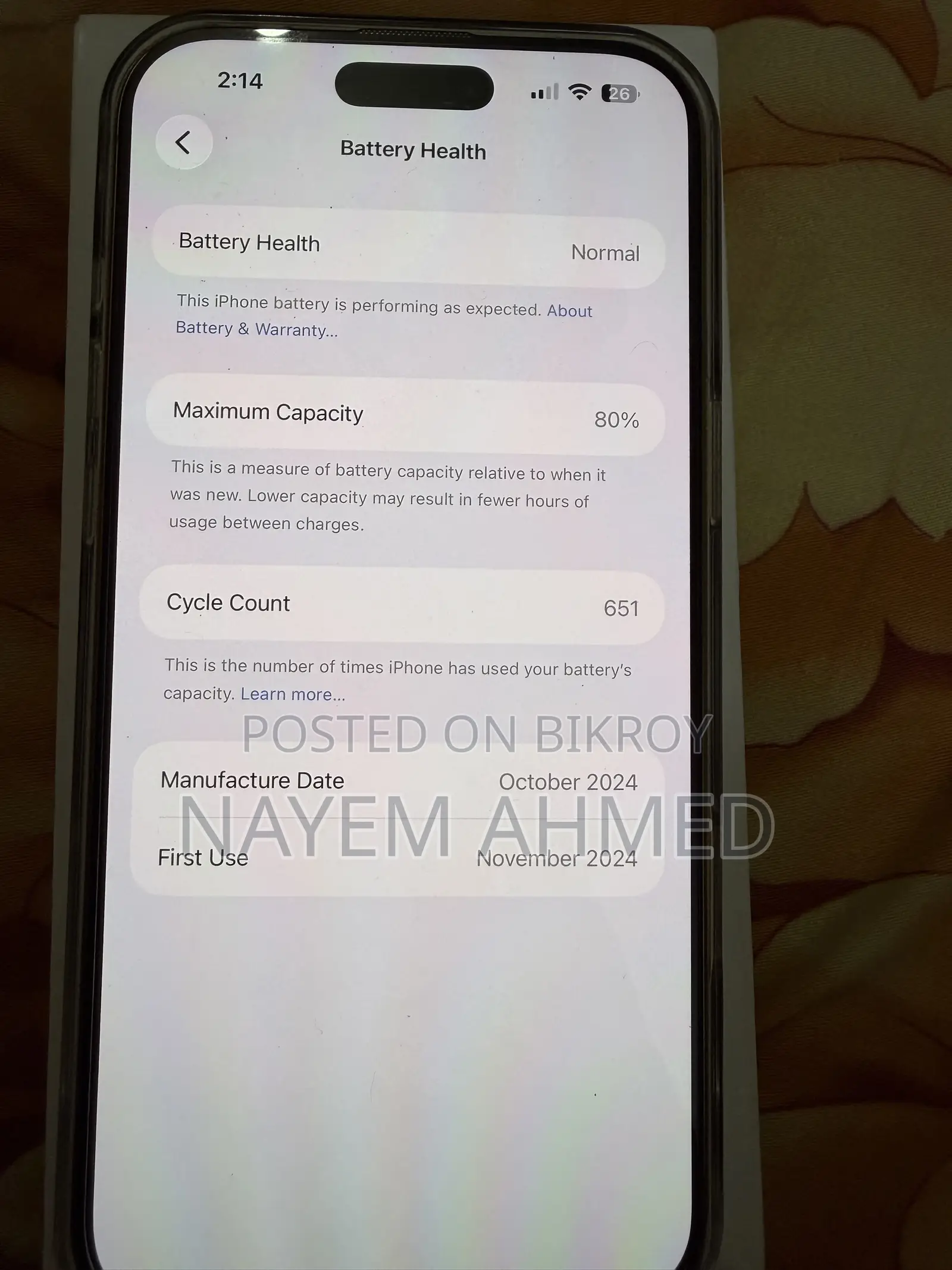 Apple iPhone 16 Pro Max 256 GB Gold