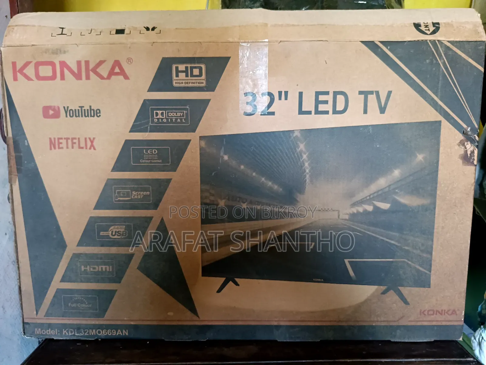 Konka 32-inch borderless smart TV for sale