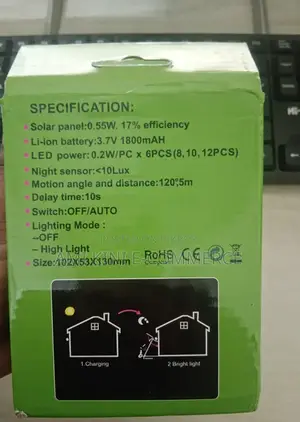 30LED Motion Sensor Solar Light 1pc