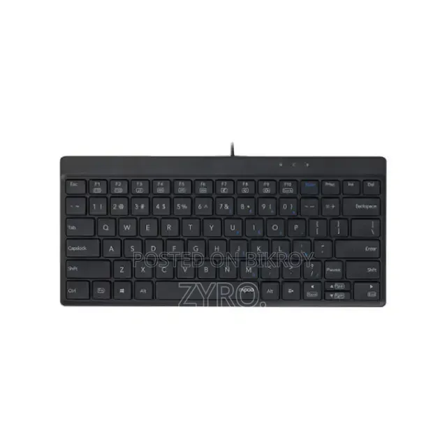 Rapoo NK8000 Black Wired Multimedia Keyboard With Bangla