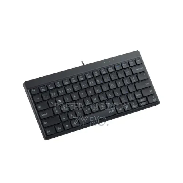 Rapoo NK8000 Black Wired Multimedia Keyboard With Bangla