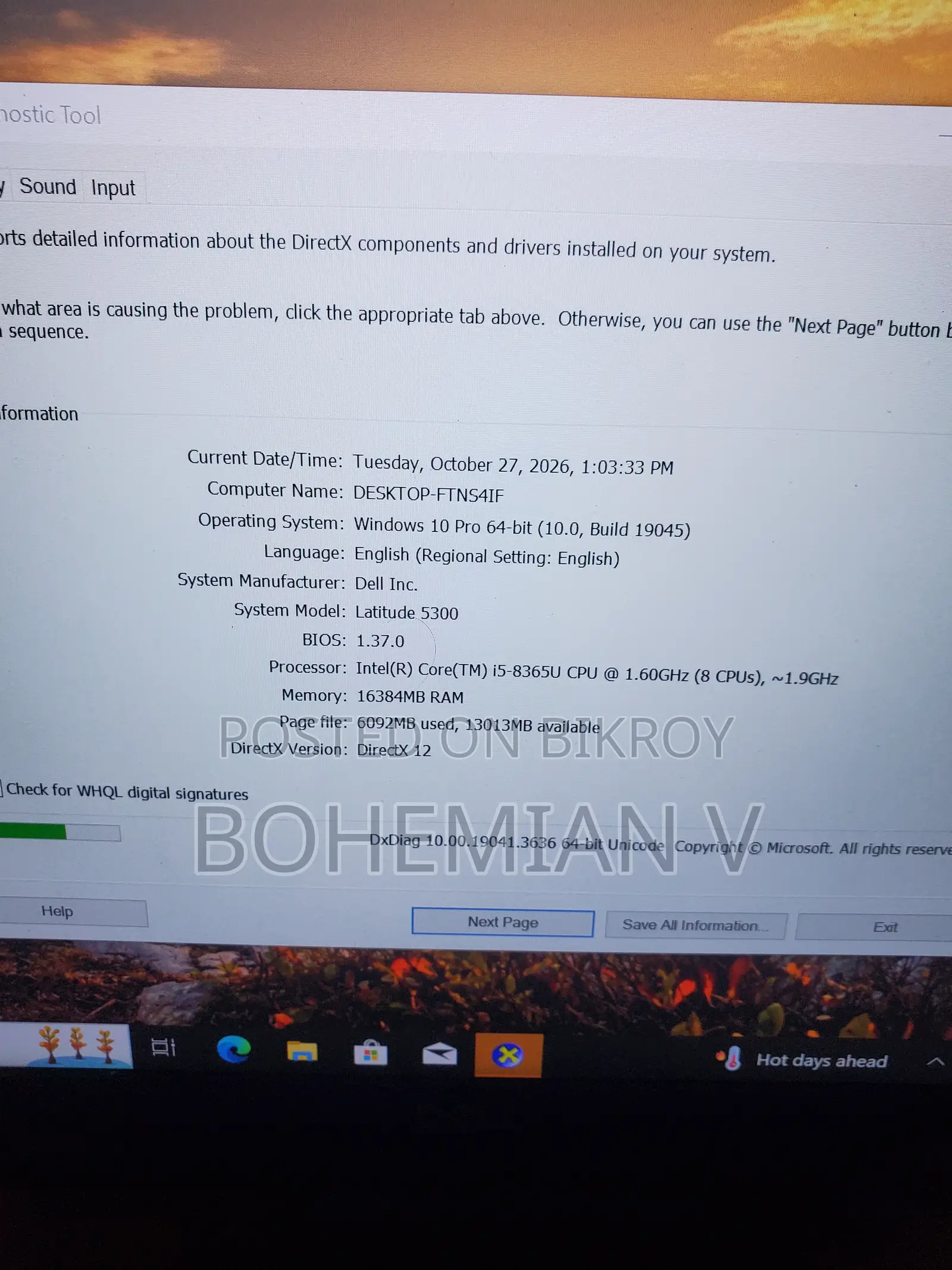 Laptop Dell Latitude 5300 8GB Intel Core i5 SSD 256GB