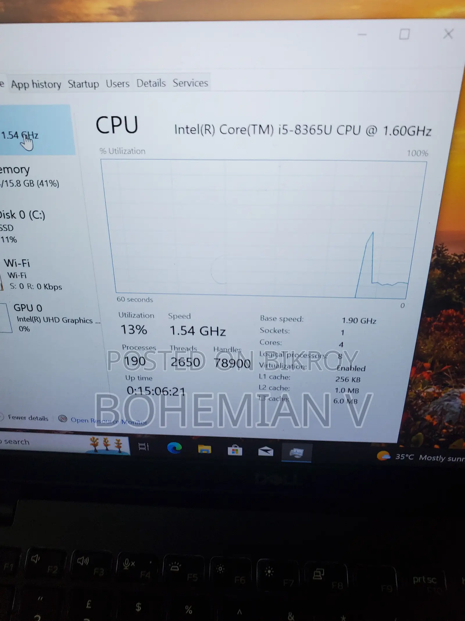 Laptop Dell Latitude 5300 8GB Intel Core i5 SSD 256GB