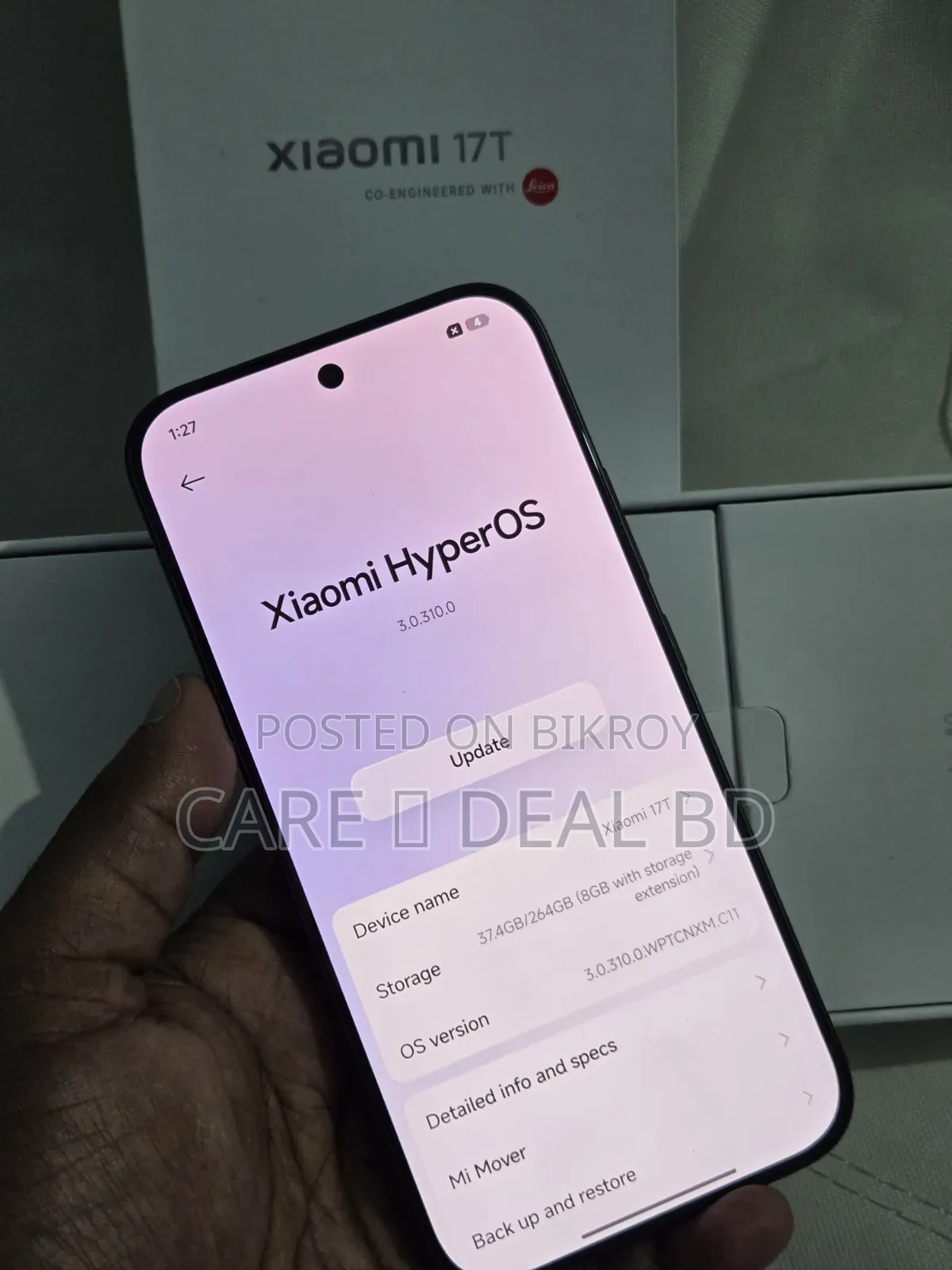 Xiaomi 17T 256 জিবি কালো