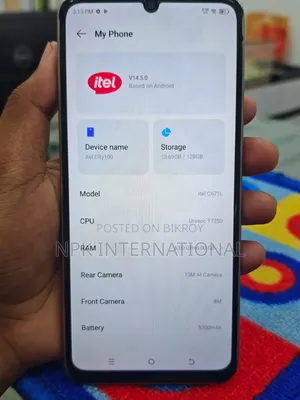 Itel City 100 128 GB Silver