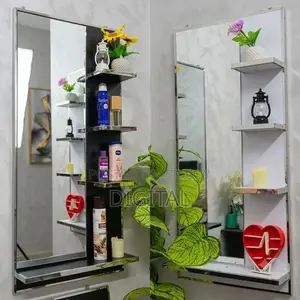 Wooden – Luxury Mirror Shelf and Luxury Book Shelf