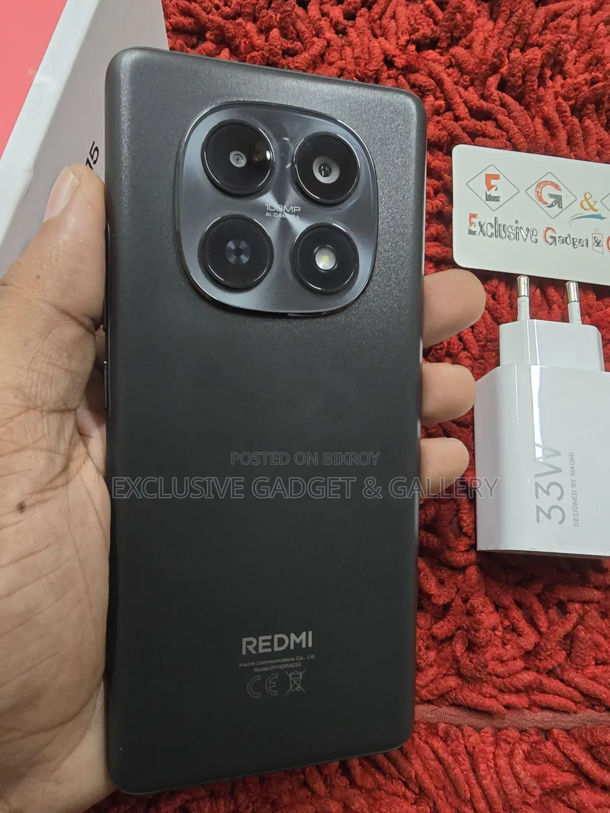 Xiaomi Redmi Note 15 256 জিবি ব্ল্যাক