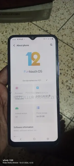 Vivo Y21 64 GB Blue