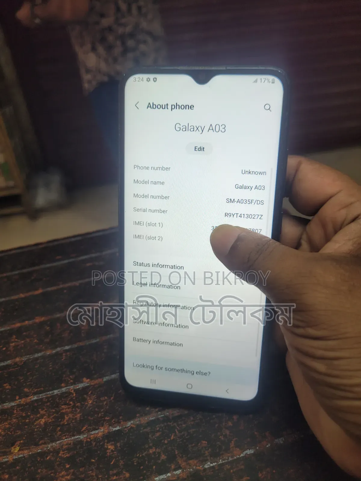 Samsung Galaxy A03 32 GB Black
