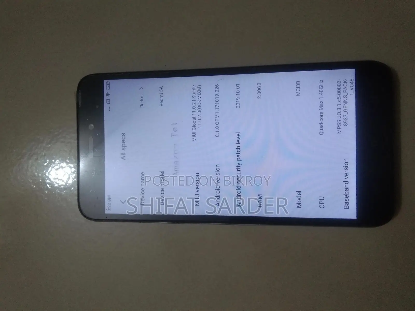 Xiaomi Redmi 5A 16 GB Silver