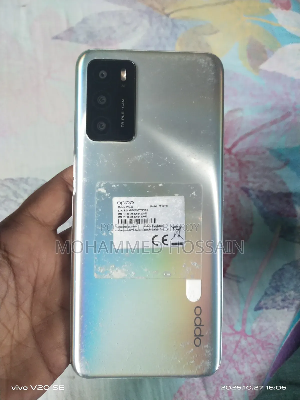 Oppo A16 64 GB Silver