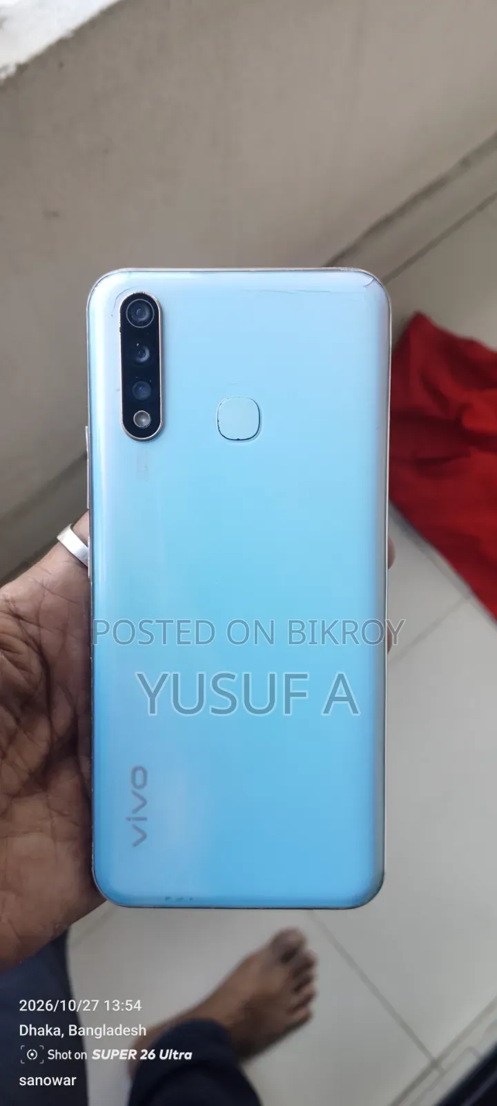 ভিভো ওয়াই১৯ ১২৮ জিবি গ্রাফাইট