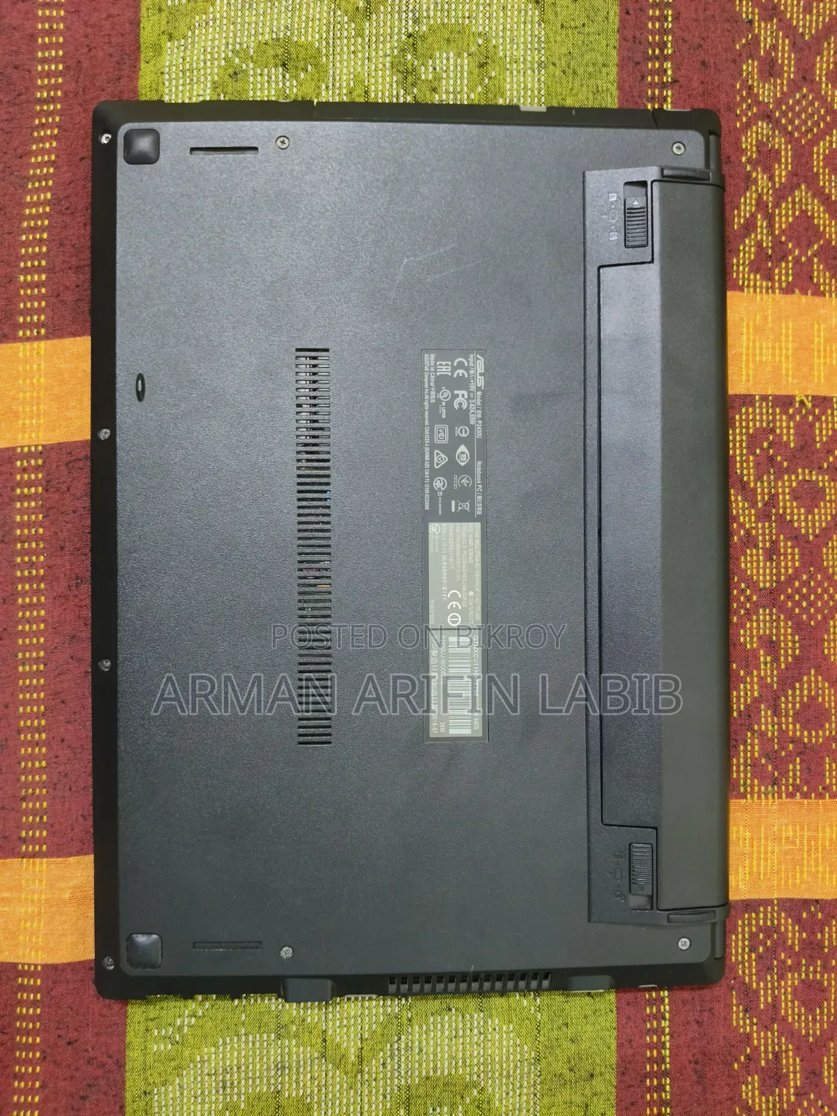 ল্যাপটপ আসুস ৮জিবি ইন্টেল কোর আই৫ এসএসডি ২৫০জিবি