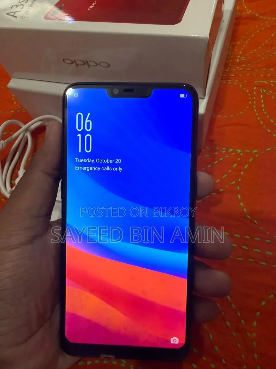 New Oppo A3s 256 GB Blue