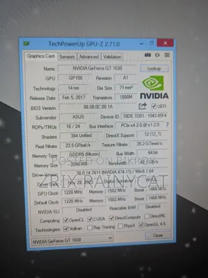 GT1030 2GB GDDR5