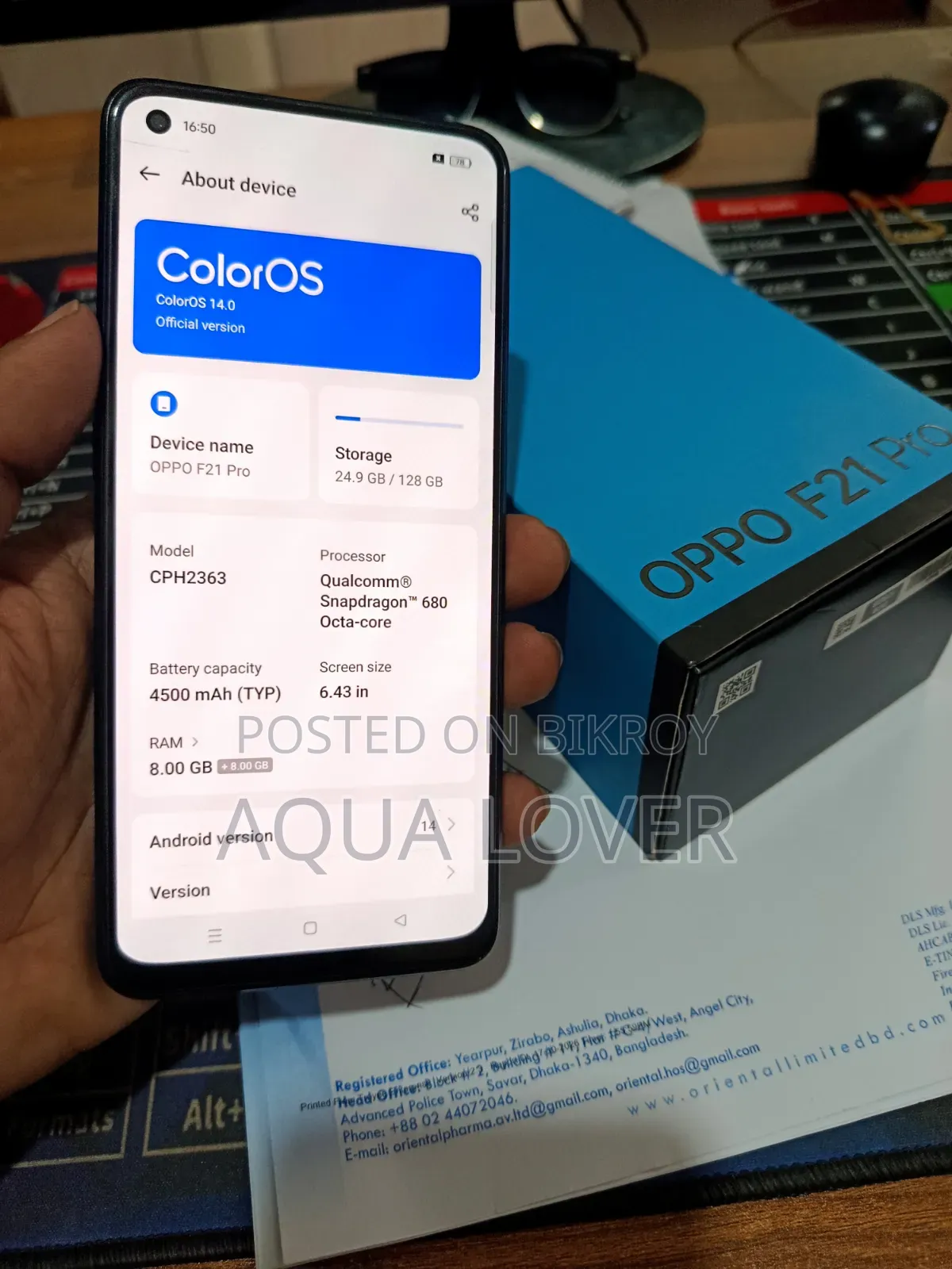 Oppo F21 Pro 128 GB Black
