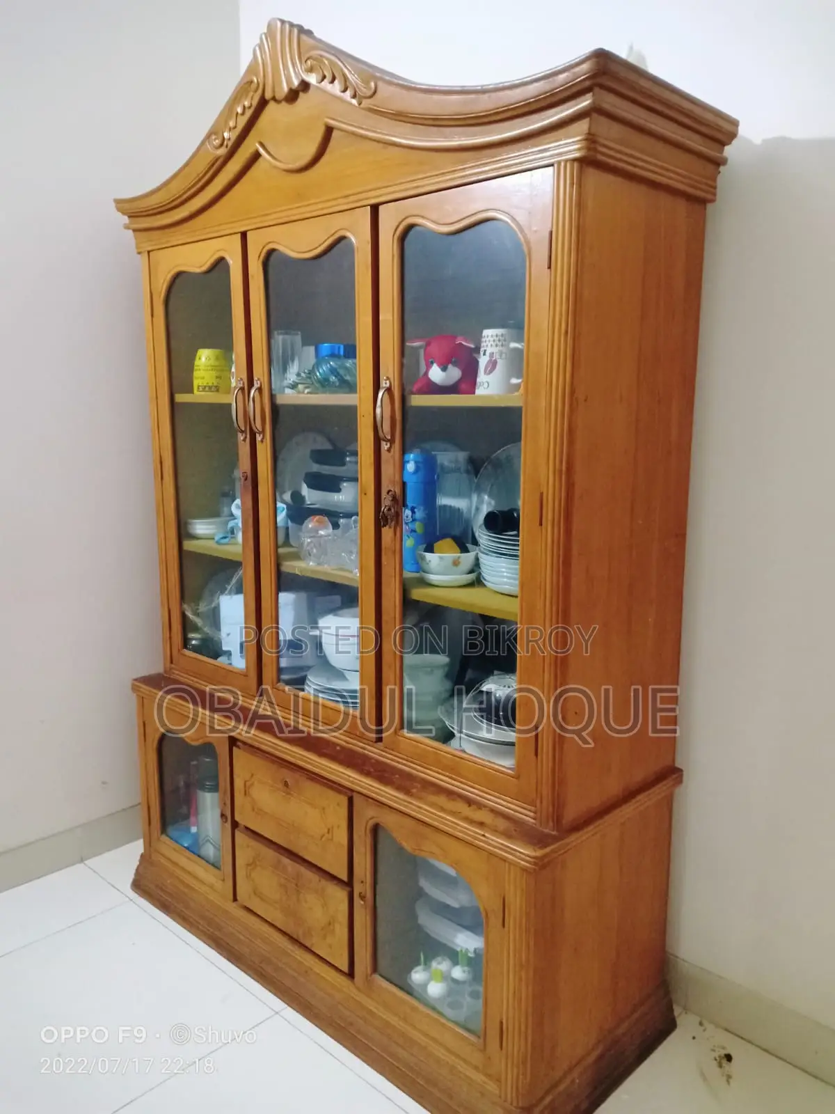 Urgent Sale of Showcase (Made of Original Teak Wood)