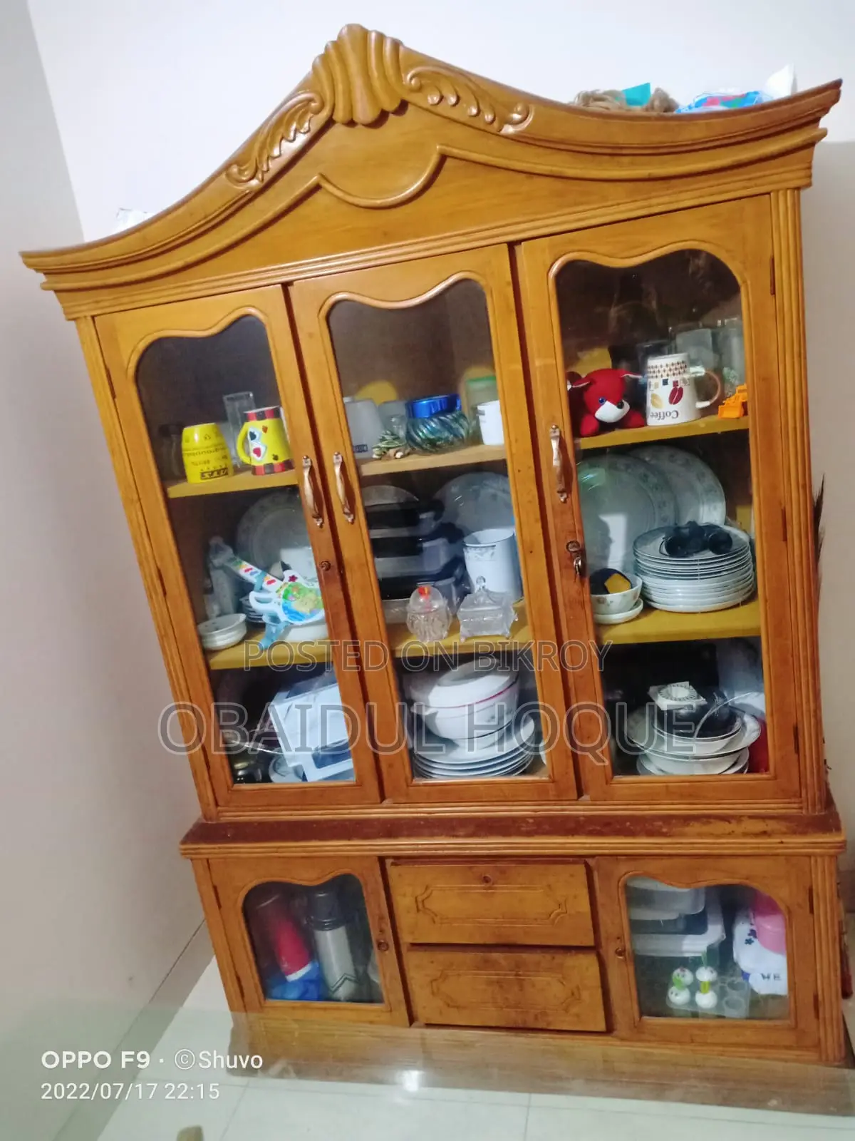 Urgent Sale of Showcase (Made of Original Teak Wood)