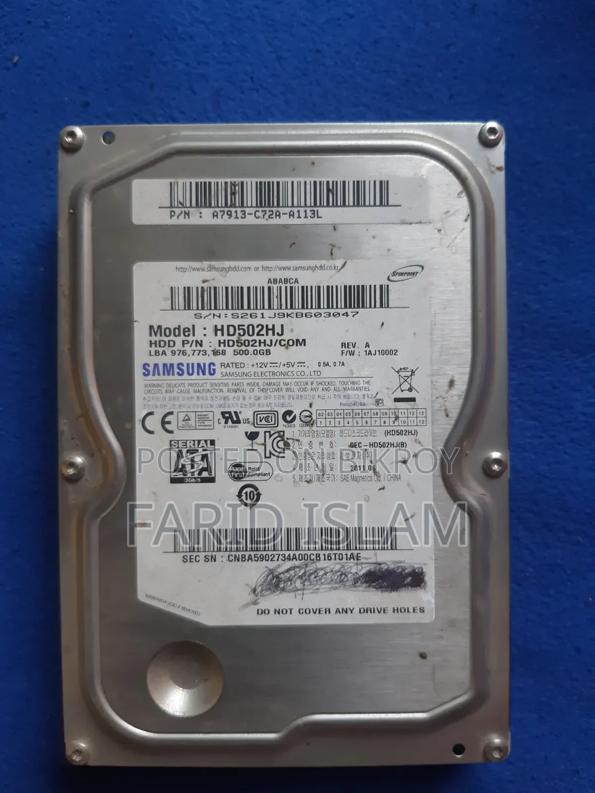 Samsung 500GB Hard Drive