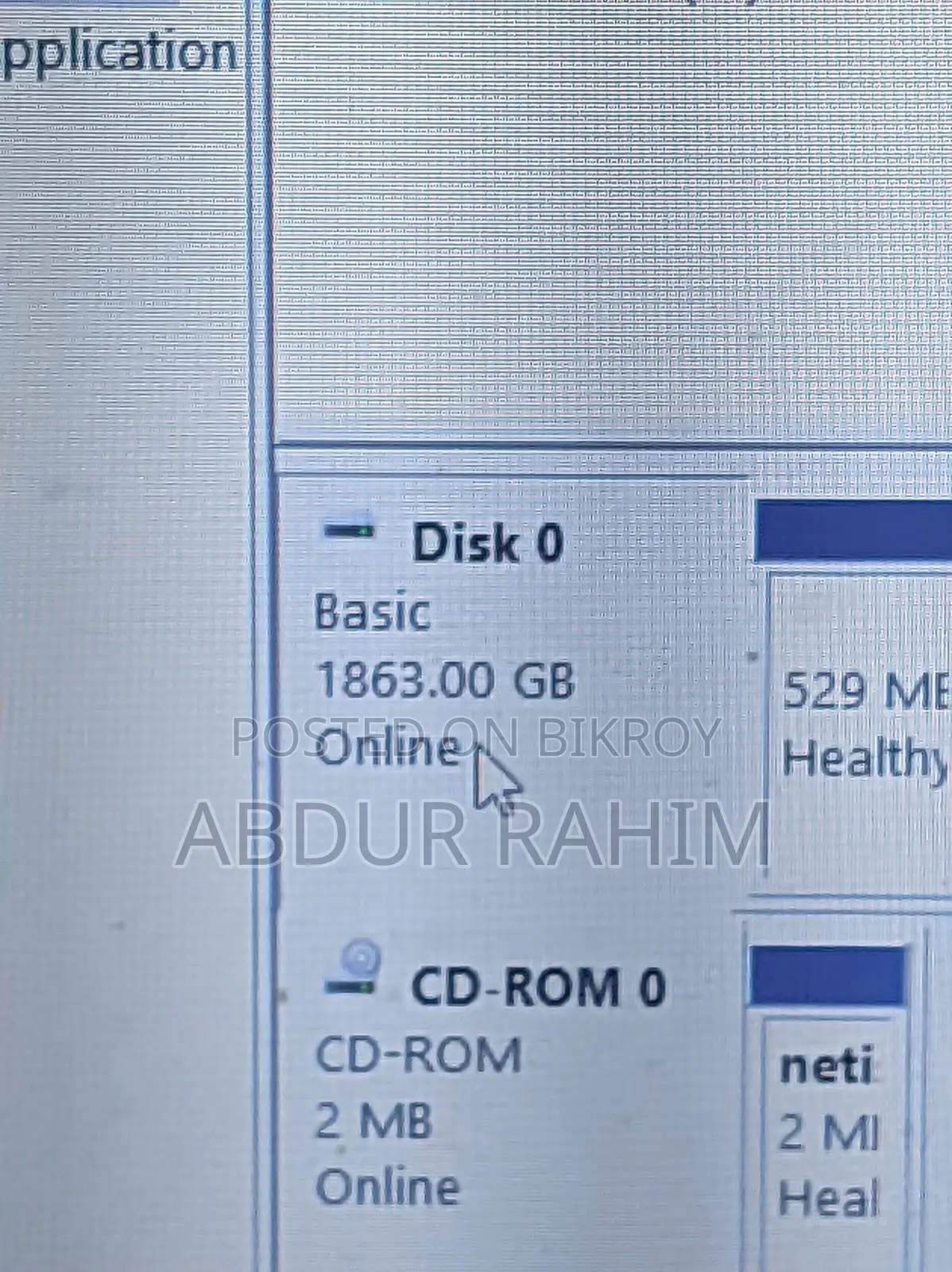 Toshiba Laptop Intel Core i7 2TB Hard Disk 4GB RAM