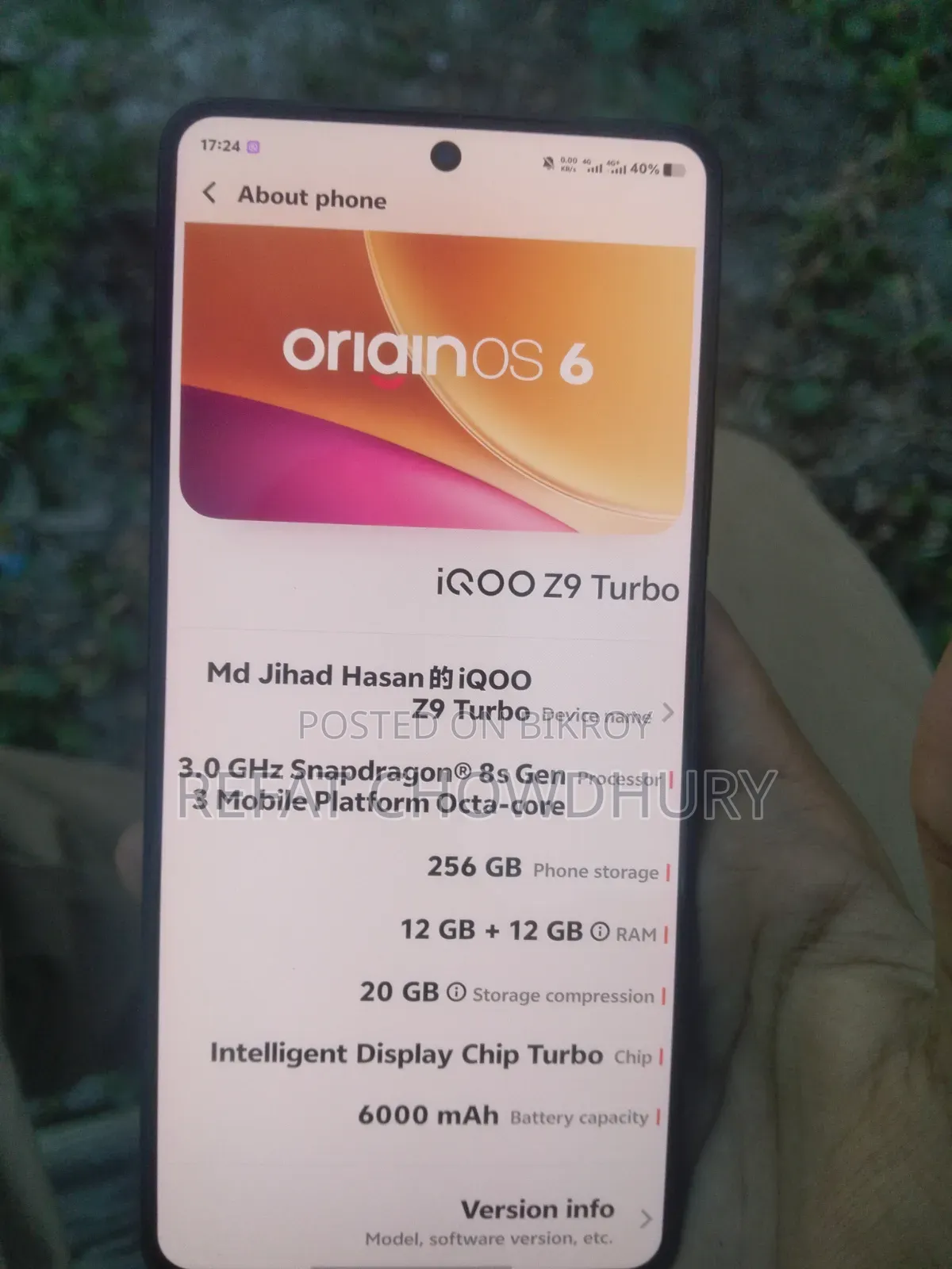iQOO Z9 256 GB Black