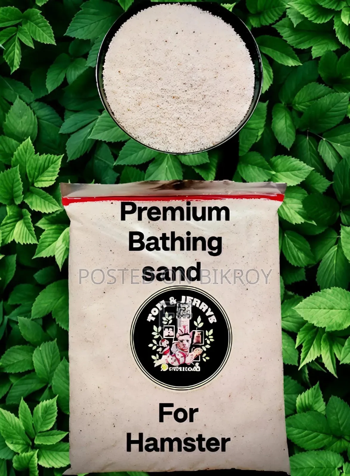 Hamster bathing sand