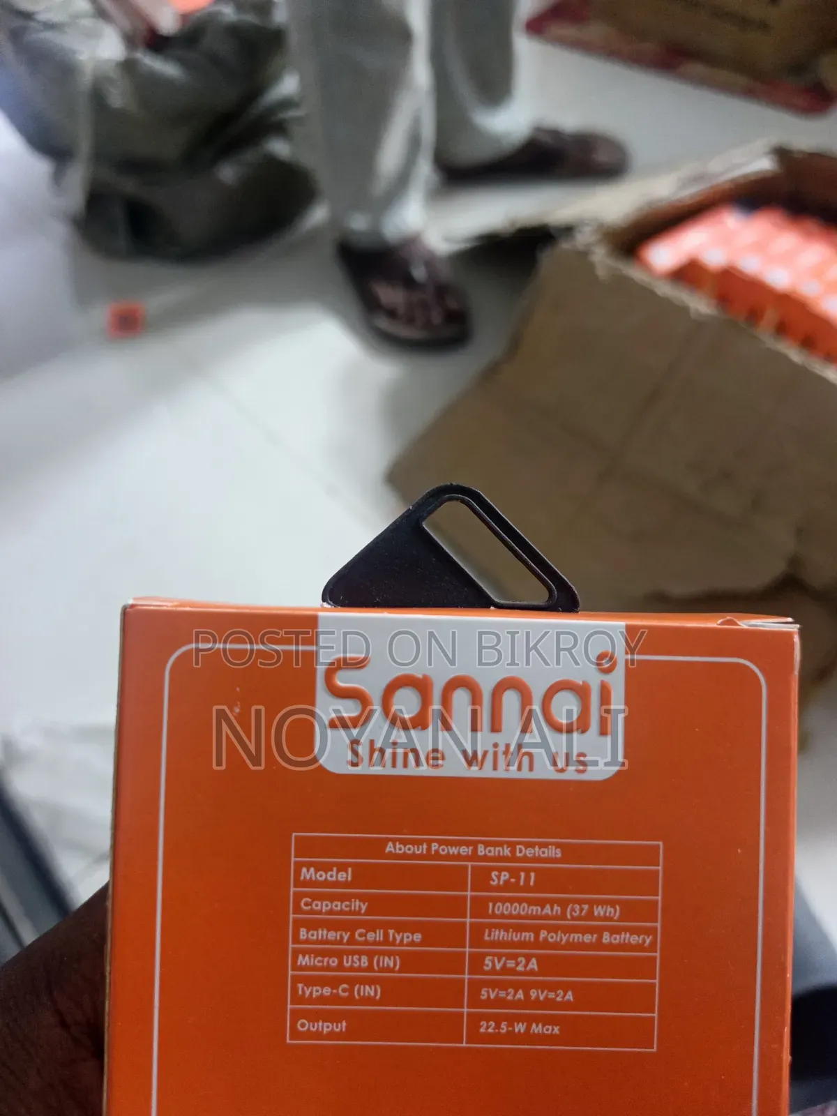 সান্নাই নিউ ১০০০০এমএএইচ পাওয়ারব্যাংক