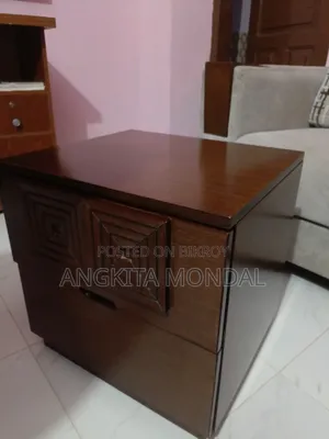 HATIL Wooden Side Table With Drawer