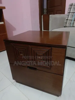 HATIL Wooden Side Table With Drawer