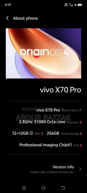 Vivo X70 Pro 256 GB Blue