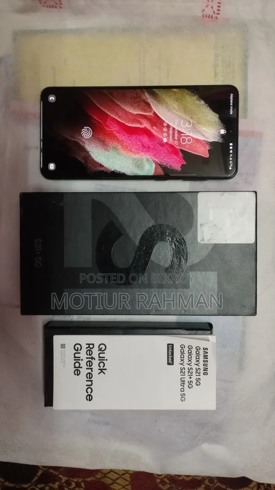New Samsung Galaxy S21+ 5G 128 GB Black