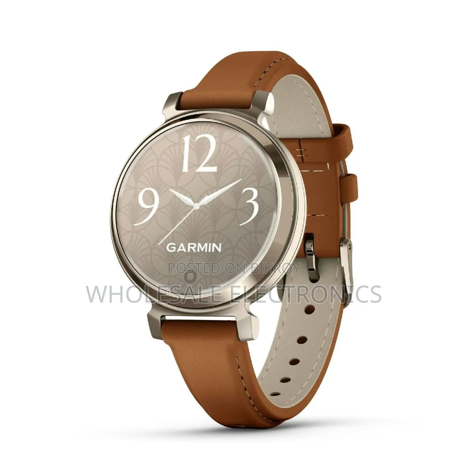 Garmin Lily 2 Cream Gold Case With Tan Leather Band (শুধুমাত্র প্রি-অর্ডার)