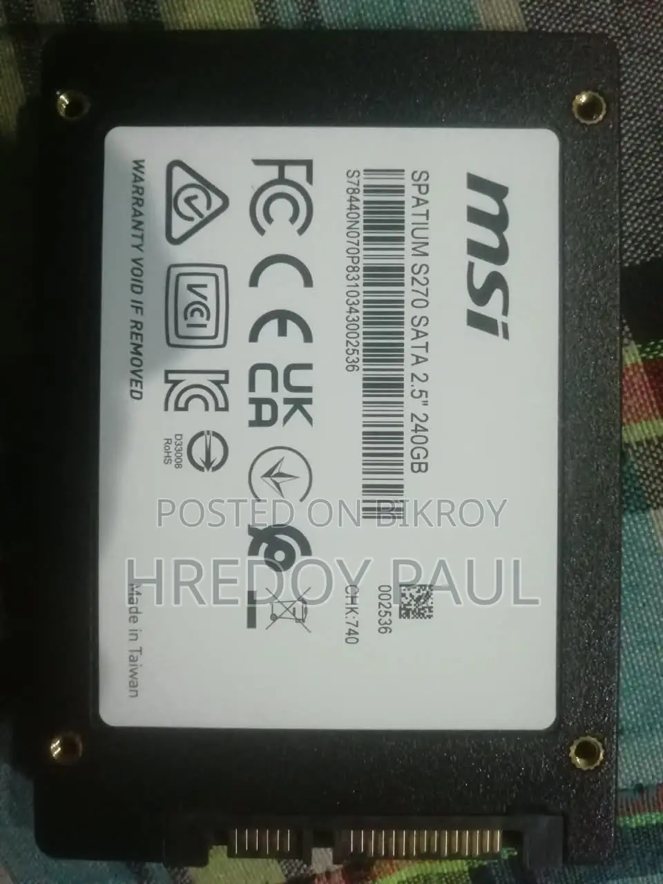MSI 240GB SSD