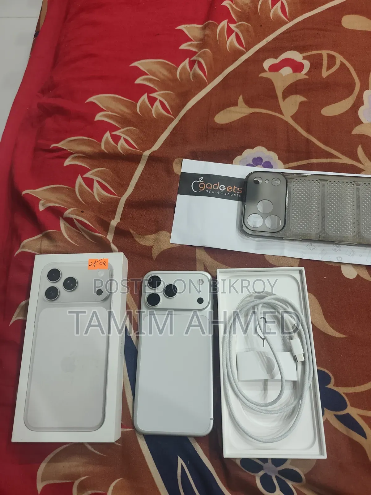 অ্যাপল আইফোন ১৭ প্রো ম্যাক্স ২৫৬ জিবি সাদা