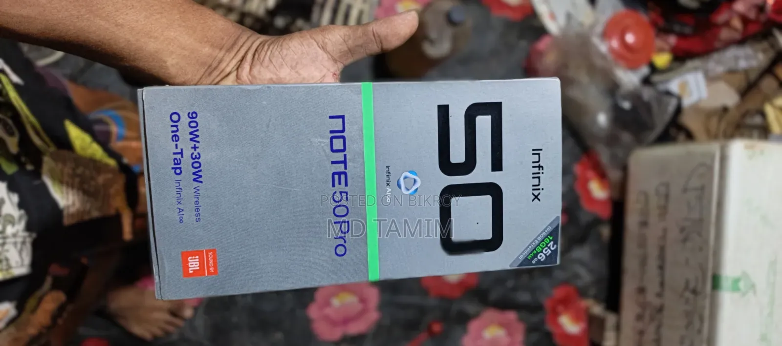 ইনফিনিক্স নোট ৫০ প্রো ২৫৬ জিবি রূপালী